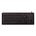 Cherry Compact-Keyboard G84-4400 - Keyboard - USB - 84 keys - trackball - black - UK
