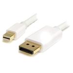StarTech.com 1m (3 ft) White Mini DisplayPort to DisplayPort 1.2 Adapter Cable M/M - DisplayPort 4k