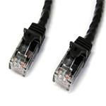 StarTech.com 3m Black Gigabit Snagless RJ45 UTP Cat6 Patch Cable