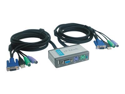 D-Link Mini KVM Switch Kit With USB Port for 2 PCs