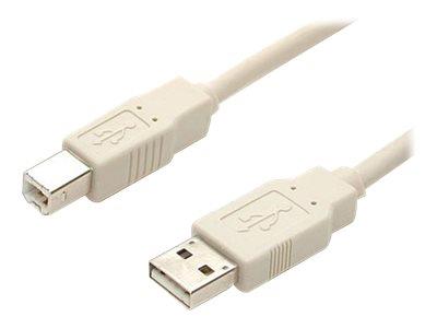 StarTech.com 3 ft Beige A to B USB 2.0 Cable - M/M