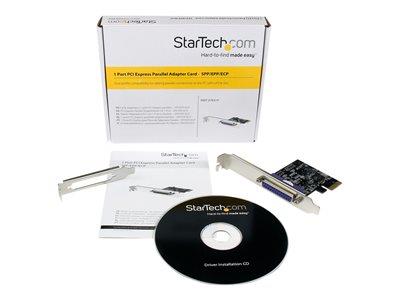 StarTech.com 1 Port PCI Express Dual Profile Parallel Adapter Card -  SPP/EPP/ECP