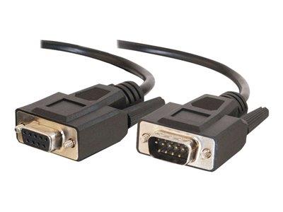 C2G 1m DB9 M/F Extension Cable - Black