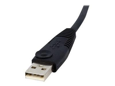 StarTech.com 10ft 4-in-1 USB Dual Link DVI-D KVM Switch Cable with Audio & Microphone