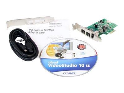 StarTech.com 3 Port 2b 1a Low Profile 1394 PCI Express FireWire Card Adapter