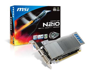 MSI GeForce GT 210 589MHz 1GB PCI-Express HDMI Low Profile