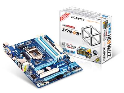 Gigabyte Z77M-D3H S1155 Intel Z77 DDR3 mATX