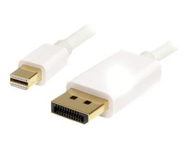 StarTech.com 3m (10 ft) White Mini DisplayPort to DisplayPort 1.2 Adapter Cable M/M - DisplayPort 4k