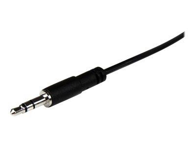 StarTech.com 1m Slim 3.5mm Stereo Extension Audio Cable - M/F