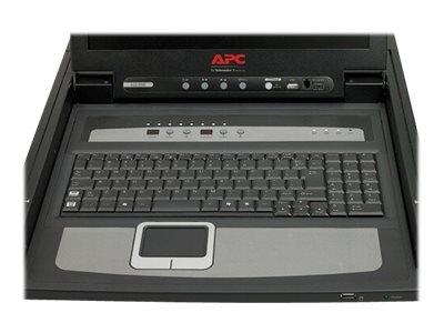 APC 17" Rack LCD Console w/ Integrated 8-Port Analog KVM Switch