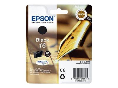 Epson 16 - Ink Cartridge - 1 x Black - 175 pages - Pen and Crossword