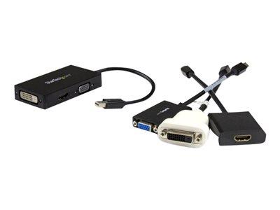 StarTech.com Travel A/V Adapter: 3-in-1 mDP to VGA / DVI / HDMI Converter