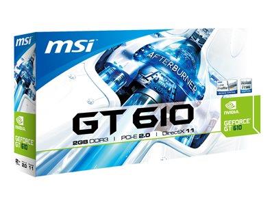 MSI GeForce GT 610 810MHz 2GB PCI-E 2.0 HDMI LP