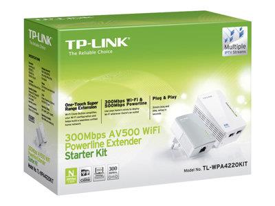 TP LINK AV500 Powerline, WiFi Extender Kit with 2 LAN ports + PA451