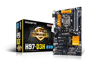 Gigabyte H97-D3H S1150 Intel H97 4xDDR3 4xUSB3.0 10xUSB2.0 GBE ATX