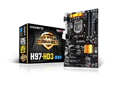 Gigabyte H97-HD3 S1150 Intel H97 4xDDR3 4xUSB3.0 10xUSB2.0 GBE ATX