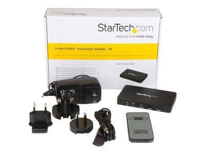 StarTech.com 2-Port HDMI video switch – 4K