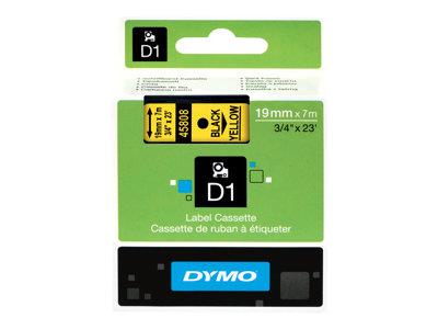 DYMO D1 Tape Black on Yellow