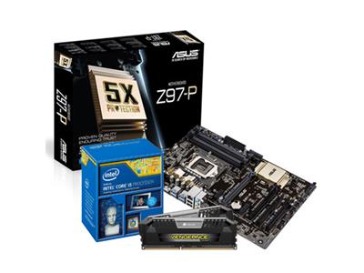 Asus Intel Gamer Bundle (Includes Z97-P, Intel Core i5-4690K and Corsair 8GB DDR3 Vengeance Pro)