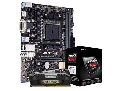 Asus AMD Home Office Bundle (Includes A68HM-PLUS FM2+, APU A6 6400K, Corsair 8GB DDR3 Vengeance Pro)