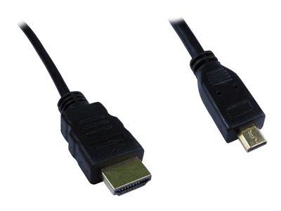 Cables Direct 1m HDMI M - Micro HDMI M Cable Black