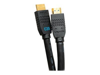 C2G 35ft Ultra Flexible 4K Active HDMI w/ Ethernet Cable Gripping 4K 60Hz - In-Wall M/M