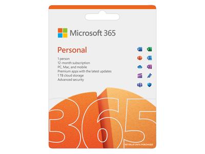 Microsoft 365 Personal - 1 Year Medialess