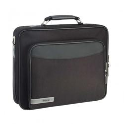 Techair 15.6 Black Briefcase Black with Grey Trim