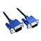 Cables Direct 5m HD15 VGA/SVGA Low Profile LSZH M-M Cable-Blk Blue Hoods