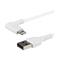 StarTech.com 1m / 3.3ft Angled Lightning to USB Cable - White