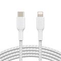 Belkin BOOST CHARGE Lightning to USB-C Cable - Braided - 1m - White