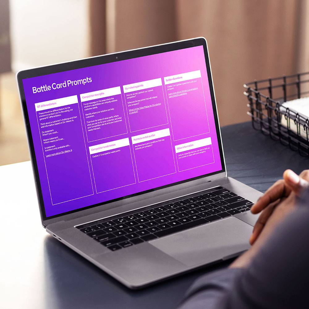 Case study on a laptop