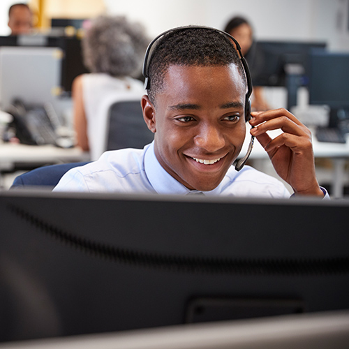 BT's remote support personel helping customer
