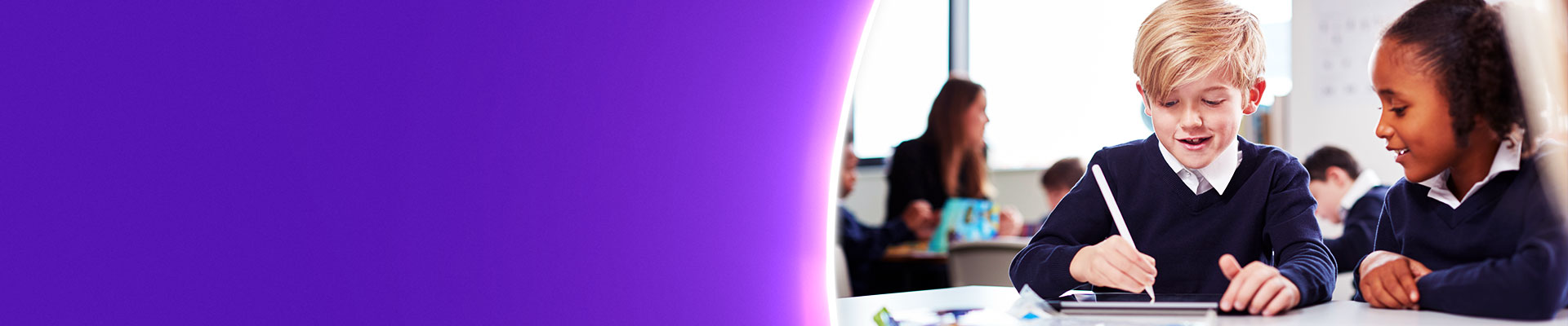 Student using Microsoft Surface SE Device