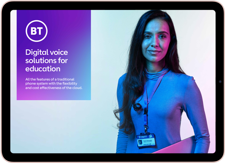 Teenage secondary school female student walking along a road whilst looking at her mobile phone to showcase how BT protects your network and keeps students safe from digital harm