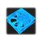 Akasa 8cm Blue uV Reactive Fan Low Noise