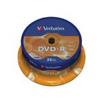 Verbatim DVD-R 16x 25 pack Spindle                         