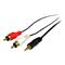 StarTech.com 6 ft Stereo Audio Cable - 3.5mm Male to 2x RCA Male