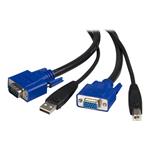 StarTech.com 10 ft 2-in-1 Universal USB KVM Cable