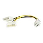 StarTech.com 6in LP4 to 6 Pin PCI Express Video Card Power Cable Adapter