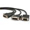 StarTech.com 6 ft DVI-I Male to DVI-D Male and HD15 VGA Male Video Splitter Cable