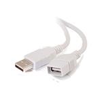 C2G 3m USB A Male to A Female Extension Cable - White