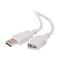 C2G 1m USB A Male to A Female Extension Cable - White