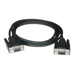 C2G .5m DB9 F/F Null Modem Cable - Black