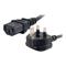 C2G 0.5m 16 AWG Universal Power Cord (IEC320C13 to BS 1363)