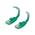 C2G .5m Cat5E 350 MHz Snagless Patch Cable - Green