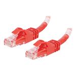 C2G 1.5m Cat6 550 MHz Snagless Crossover Cable - Red