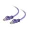 C2G .5m Cat6 550 MHz Snagless Patch Cable - Purple