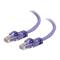 C2G 1m Cat6 550 MHz Snagless Patch Cable - Purple
