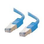 C2G 1m Shielded Cat5E Moulded Patch Cable - Blue